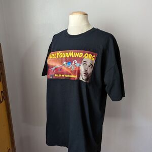Vintage Y2K Fuel Your Mind Funny Library T-shirt Size XL